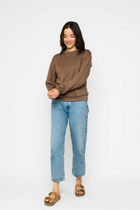 Jenna-Luxe Fleece Crew
